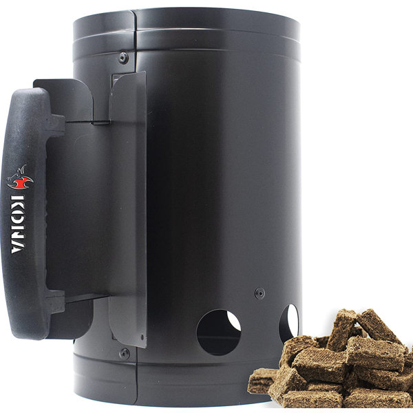 Kona Flash/Fire Charcoal Chimney Starter 10 Minute Ready Time For